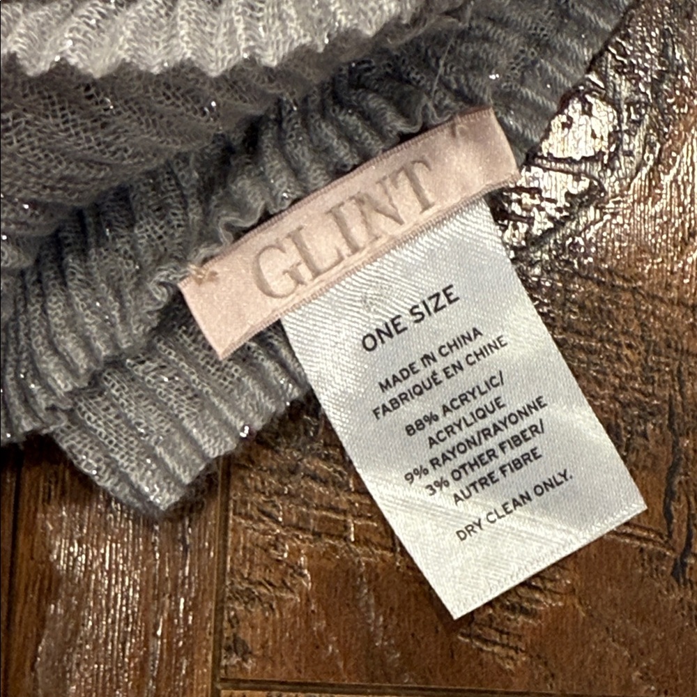 Gray Textured Scarf - Picture 4 of 4